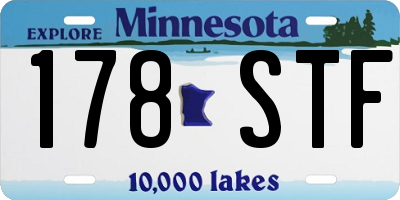 MN license plate 178STF