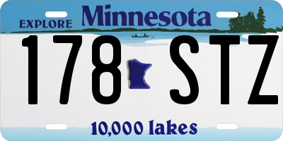 MN license plate 178STZ
