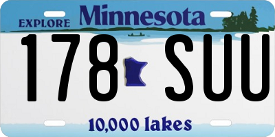 MN license plate 178SUU