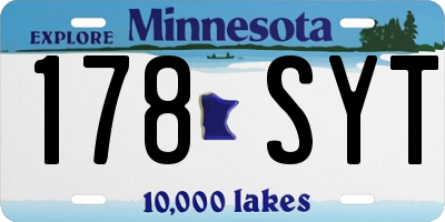 MN license plate 178SYT