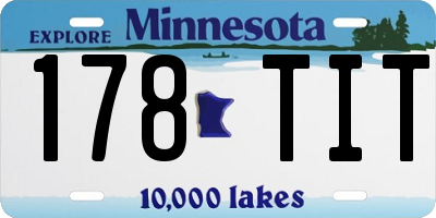 MN license plate 178TIT