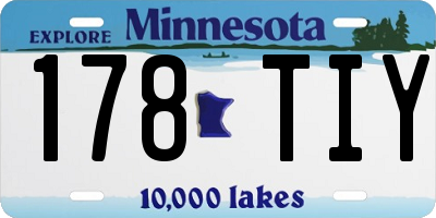 MN license plate 178TIY