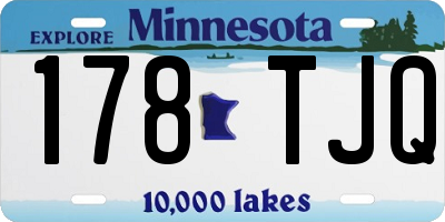 MN license plate 178TJQ