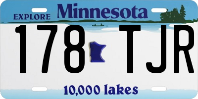 MN license plate 178TJR