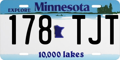 MN license plate 178TJT