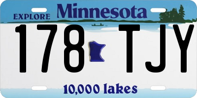 MN license plate 178TJY