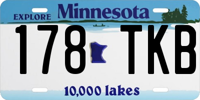 MN license plate 178TKB