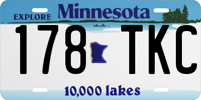 MN license plate 178TKC