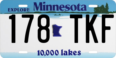 MN license plate 178TKF