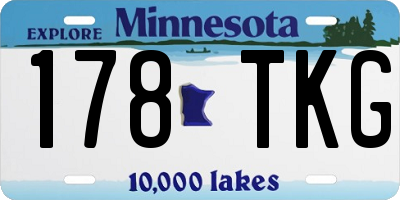 MN license plate 178TKG