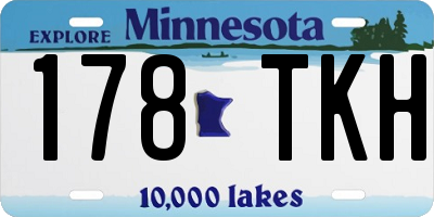MN license plate 178TKH