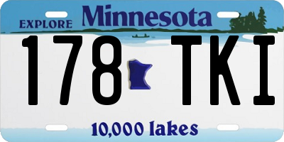 MN license plate 178TKI