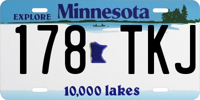 MN license plate 178TKJ
