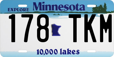 MN license plate 178TKM