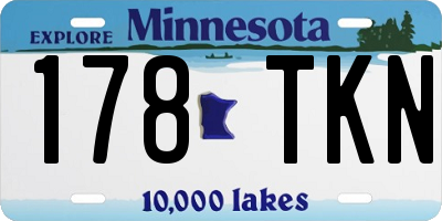 MN license plate 178TKN