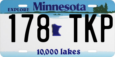 MN license plate 178TKP