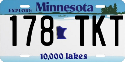 MN license plate 178TKT