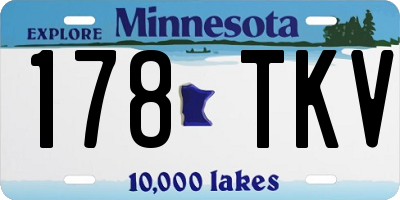 MN license plate 178TKV