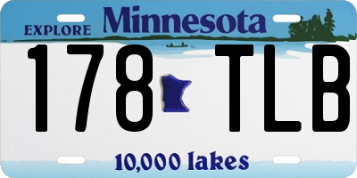 MN license plate 178TLB