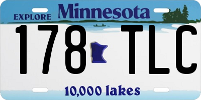 MN license plate 178TLC