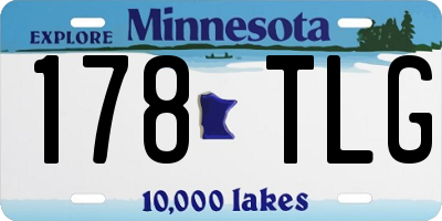 MN license plate 178TLG