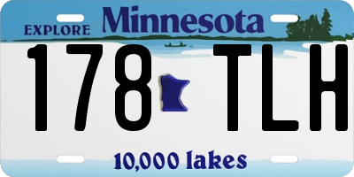 MN license plate 178TLH