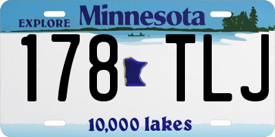 MN license plate 178TLJ