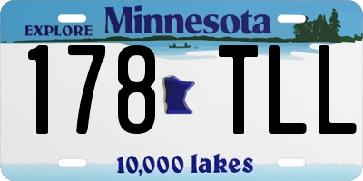 MN license plate 178TLL