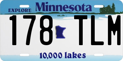 MN license plate 178TLM