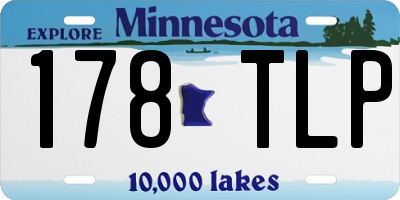 MN license plate 178TLP