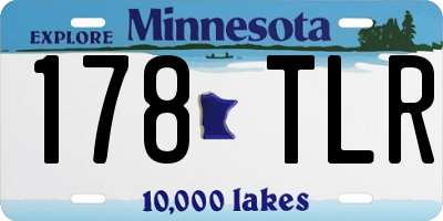 MN license plate 178TLR