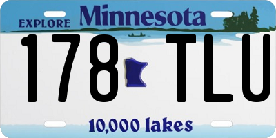 MN license plate 178TLU