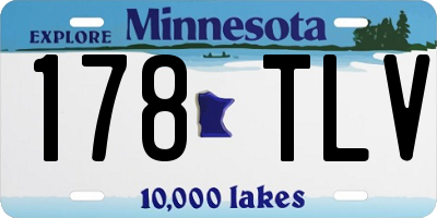 MN license plate 178TLV