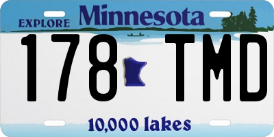 MN license plate 178TMD
