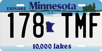 MN license plate 178TMF