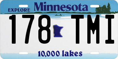 MN license plate 178TMI