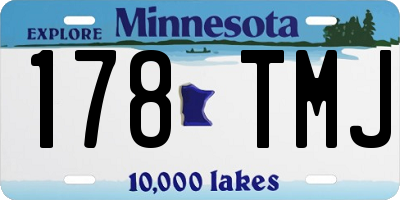 MN license plate 178TMJ
