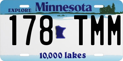 MN license plate 178TMM