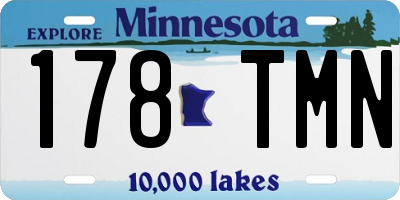 MN license plate 178TMN