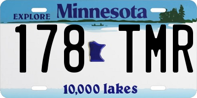 MN license plate 178TMR