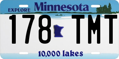 MN license plate 178TMT