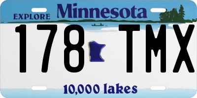 MN license plate 178TMX