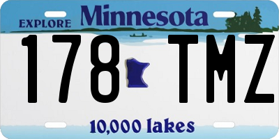 MN license plate 178TMZ