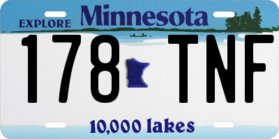 MN license plate 178TNF