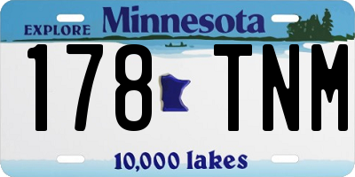 MN license plate 178TNM