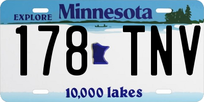 MN license plate 178TNV