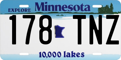 MN license plate 178TNZ