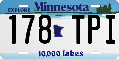 MN license plate 178TPI