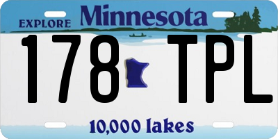 MN license plate 178TPL