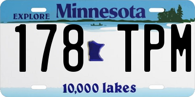 MN license plate 178TPM